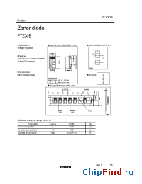 Datasheet PTZ7.5B manufacturer Rohm